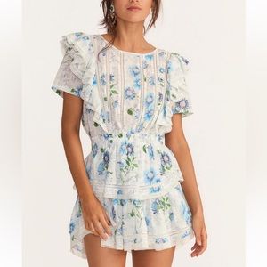 LoveShackFancy Natasha Mini Dress NWT